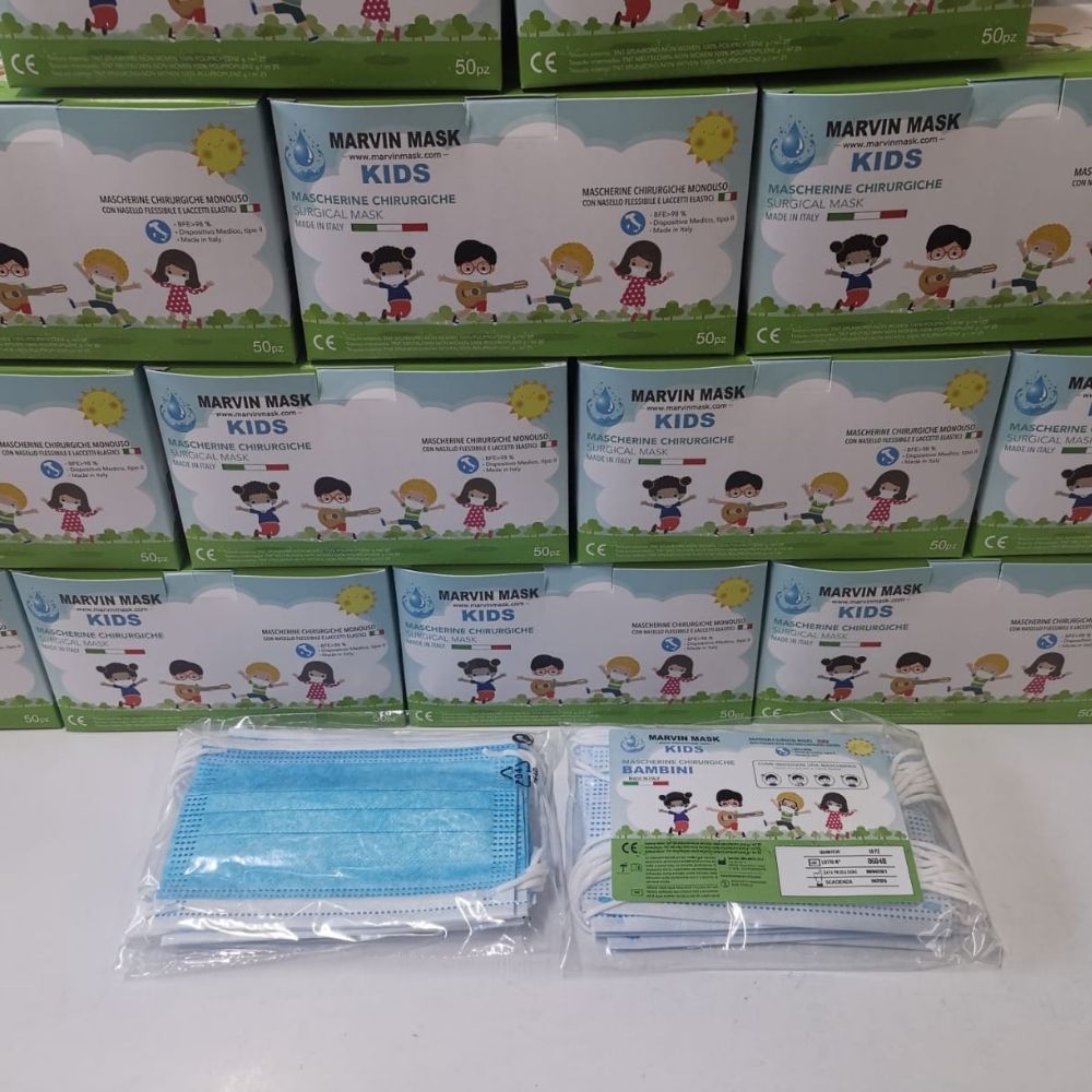 mascherine chirurgiche kids nuova good luck