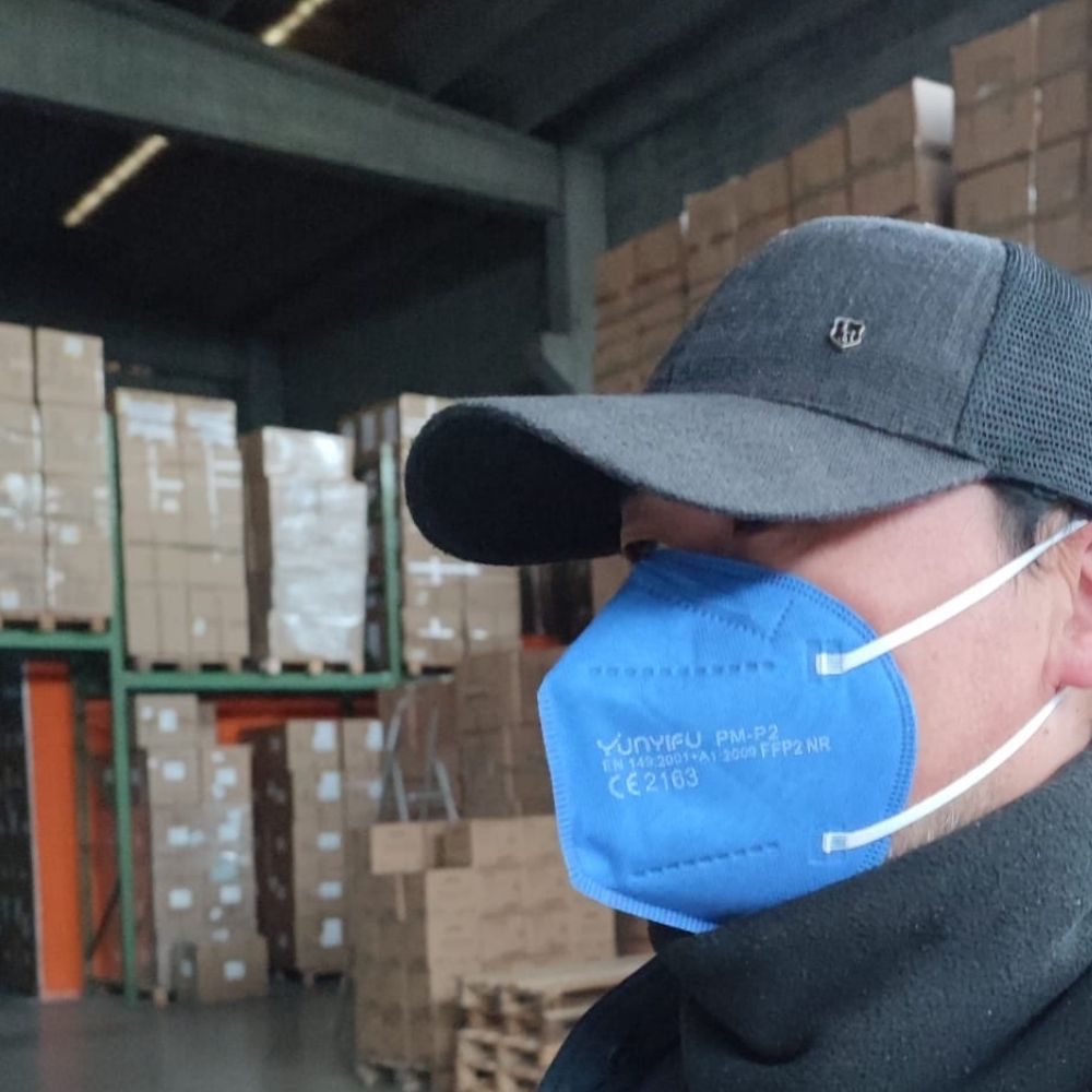 ffp2 yunyifu colore blu nuova good luck