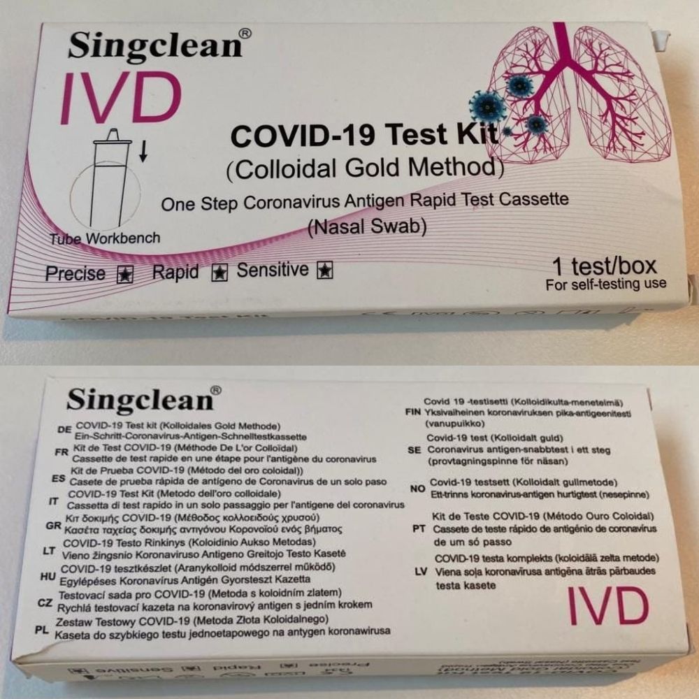 Test Antigenico Rapido Covid 19 Singclean Autodiagnostico