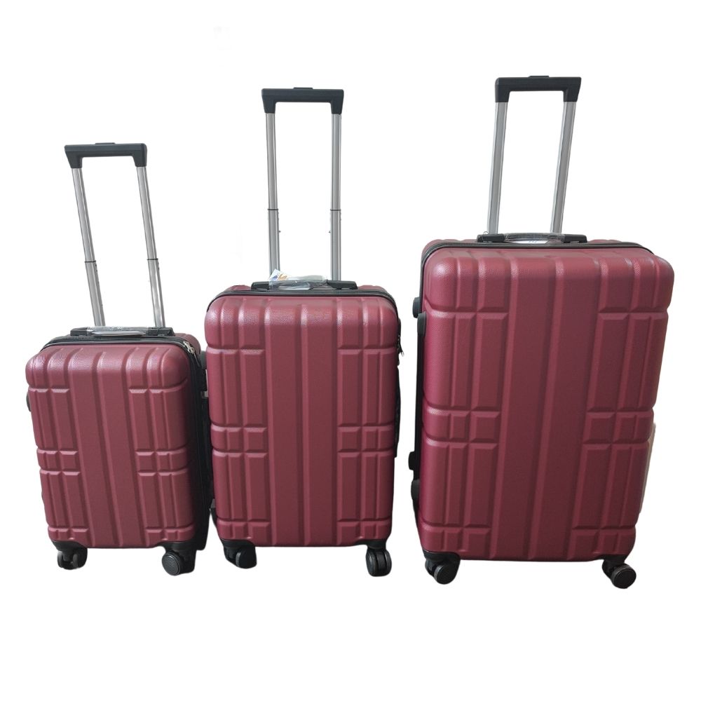 Valigia Set Trolley Rigido Grande, Medio, Piccola,Bagaglio RUOTE i